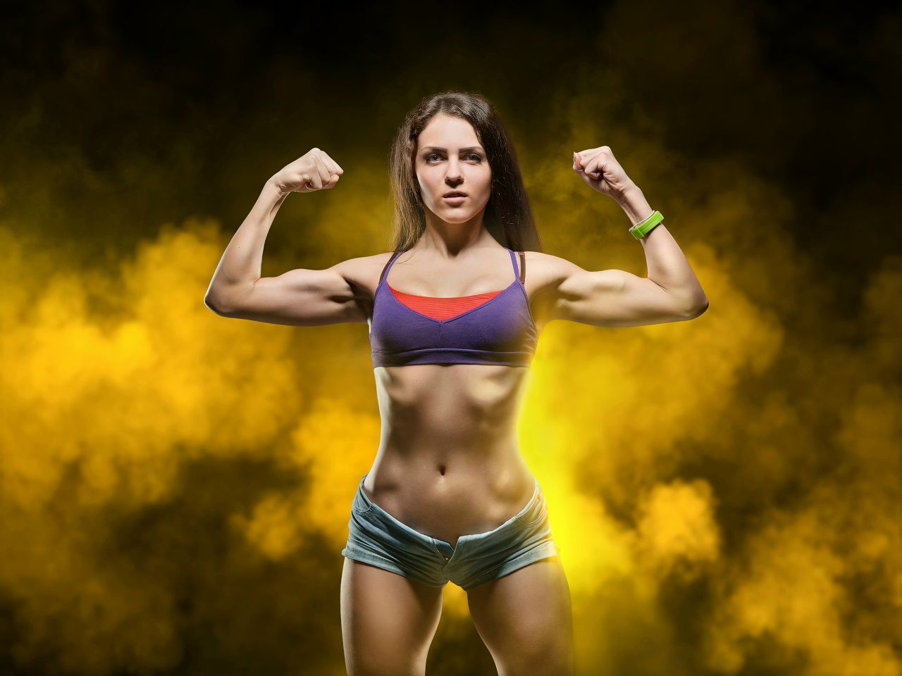 Athletic girls in Anda